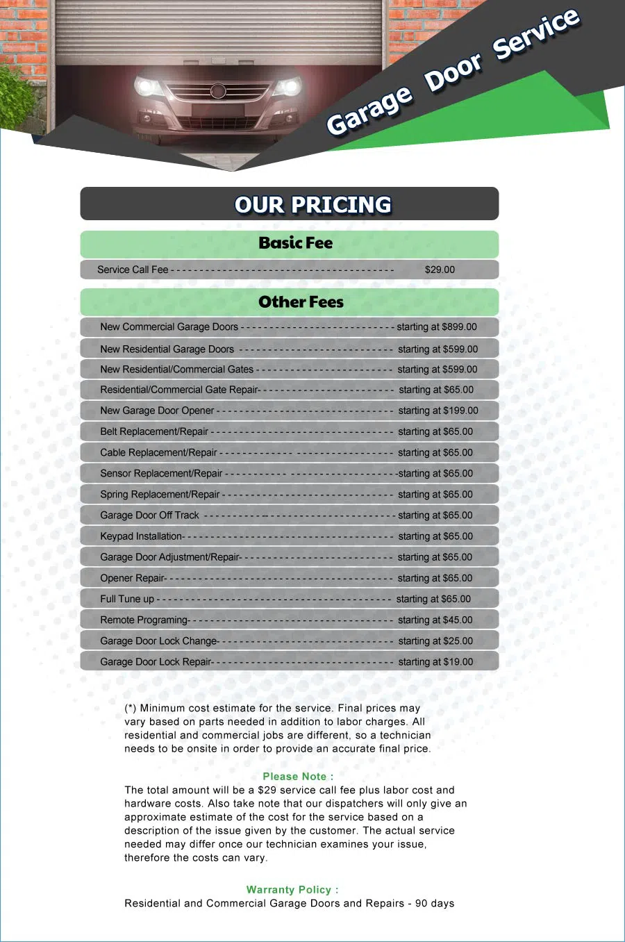 Galaxy Garage Door Service Wood Dale, IL 630-324-9929